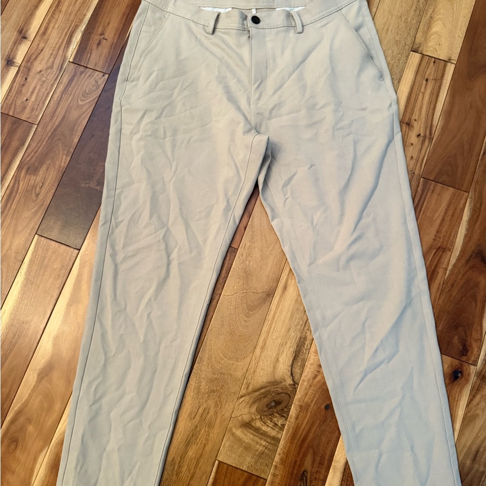 Zara Gray Chinos Lightweight Straight-Leg Trousers